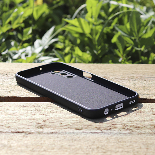 Чехол силиконовый для Samsung Galaxy A15 (4G), с микрофиброй внутри, с защитой камеры, X-CASE, черный