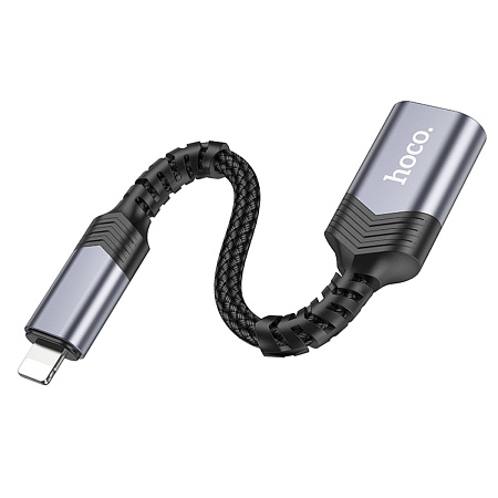Переходник с Lightning (папа) на USB-A (мама), HOCO, UA24