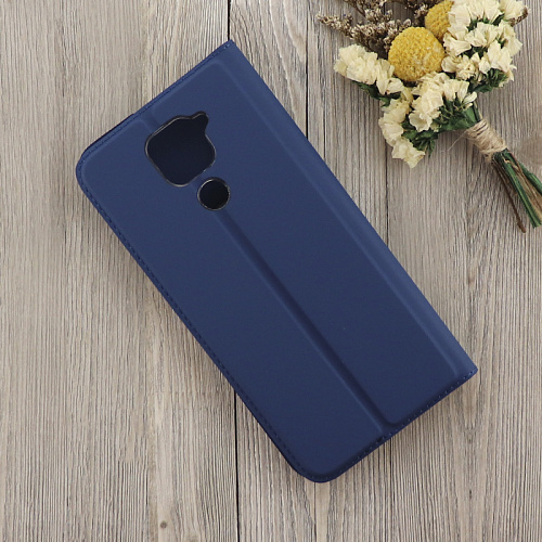 Чехол-книжка для Xiaomi Redmi Note 9/Redmi 10X, X-CASE, боковой, синий