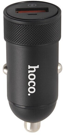 Автомобильное зарядное устройство, 1 USB 18W, QC3.0 (Z32A), HOCO, черный