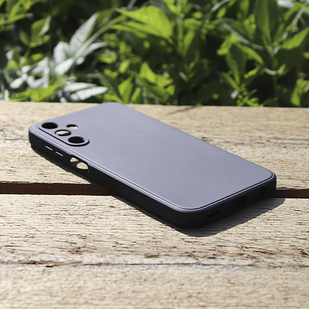 Чехол силиконовый для Samsung Galaxy A15 (4G), с микрофиброй внутри, с защитой камеры, X-CASE, черный