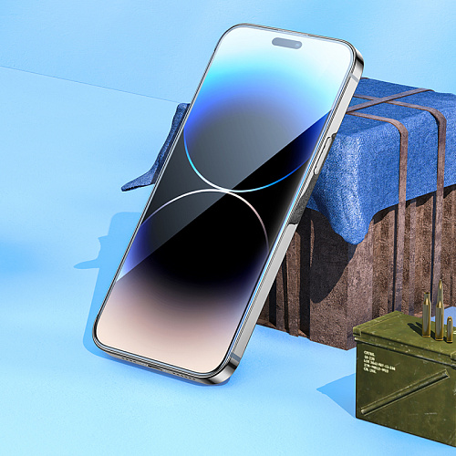 Защитное стекло для iPhone 14 Pro Max, G777, HOCO, anti-static, черное