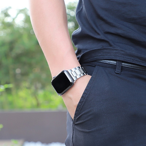 Защитное стекло на Apple Watch, HOCO, 38mm, 3D, черное