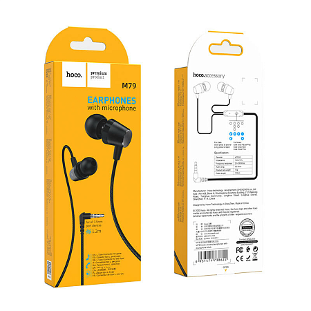   M79 Cresta universal earphones with microphone, HOCO, 