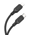 Кабель Lightning to Type-C (PD), HOCO, X90, 1м, силиконовый, черный