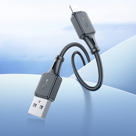 USB дата кабель Lightning, HOCO, X101, 1M, черный
