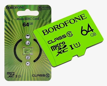 Micro SD 64GB, Borofone