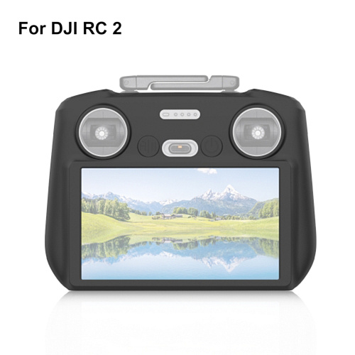 Силиконовый чехол для пульта DJI Mini 4 Pro / Air 3 / DJI RC 2 с экраном, PULUZ, черный