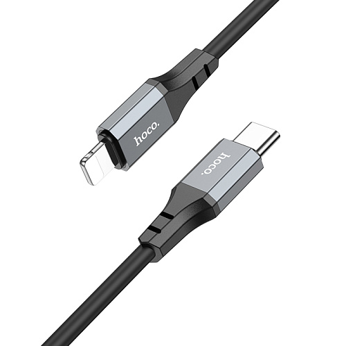 Кабель Lightning to Type-C (PD), HOCO, X86, 1м, силиконовый, черный