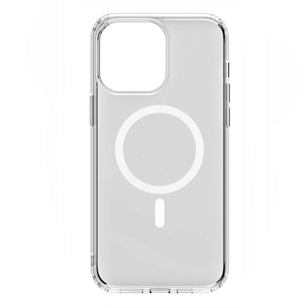 Чехол силиконовый для iPhone 15 Pro Max (6.7), Магнитный (MagSafe), X-CASE, прозрачный