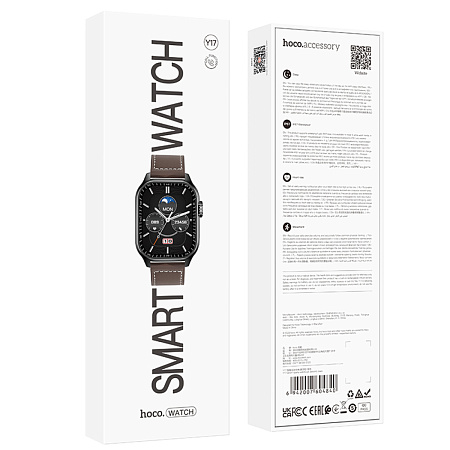 Умные часы Y17 Smart watch Hoco, черные