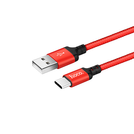 USB Кабель Type-C, HOCO, X14, 2М, красный