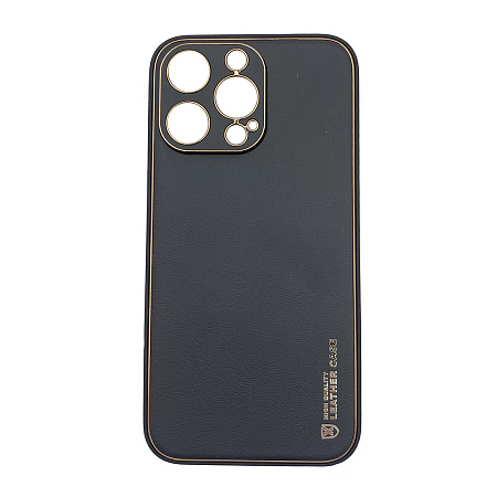 Чехол силиконовый для IPhone 12 Pro (6.1), Graceful Leather series, HOCO, черный