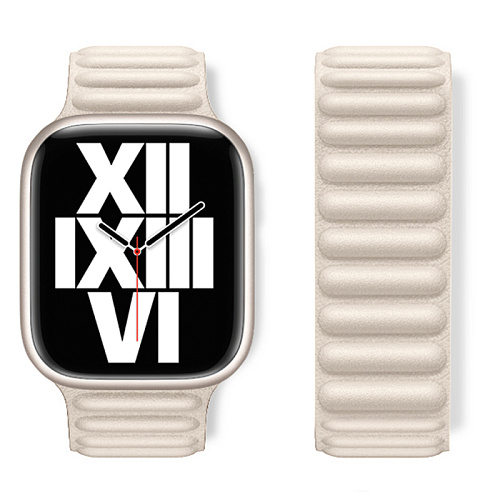 Ремешок на руку для Apple Watch 44/45/46/49 мм, HOCO, WA23, под кожу магнитный, бежевый, star color