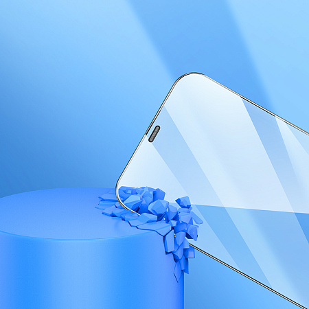 Защитное стекло на iPhone 12 (6.1)/12 Pro (6.1) A34, HOCO, 9D large arc dustproof glass, черное