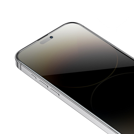 Защитное стекло для iPhone 15 Pro, A34 Plus, HOCO, Антишпионское стекло, черное