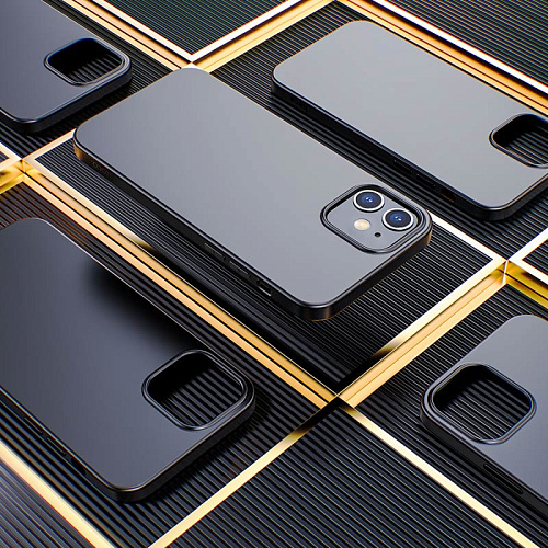 Чехол силиконовый для IPhone 12 mini (5.4), Fascination series TPU, черный, Скидка