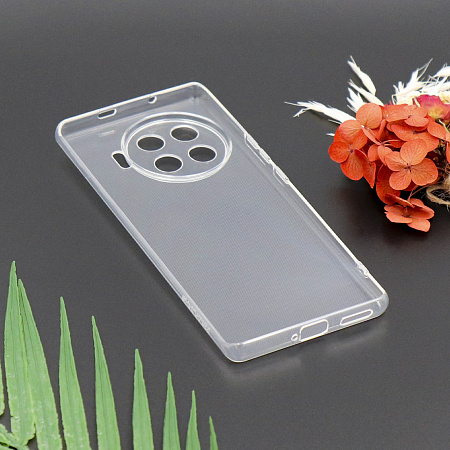 Чехол силиконовый для TECNO Spark 20 Pro + (4G), с защитой камеры, X-CASE, прозрачный