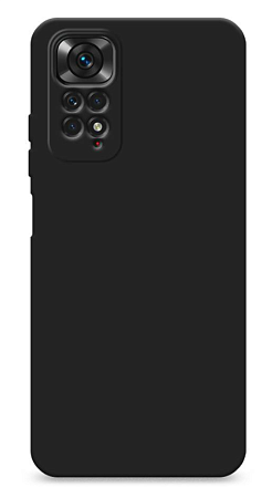 Чехол силиконовый для Xiaomi Redmi Note 11 Global/ Note 11S Global, с защитой камеры, X-CASE, черный