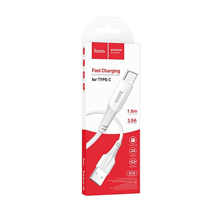 USB Кабель Type-C, HOCO, X70, 1м, белый