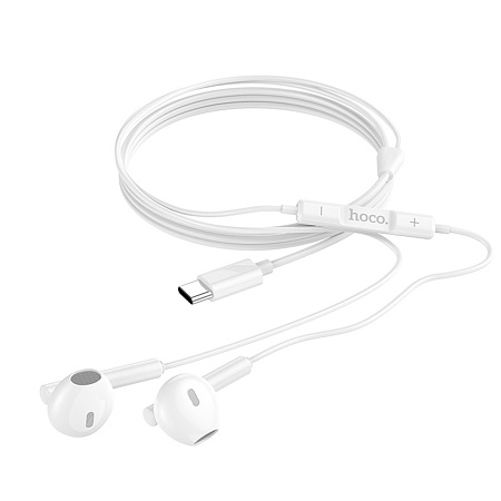 Проводные наушники M65, Type-C Special sound, HOCO, белые