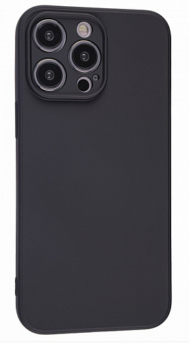 Чехол силиконовый для iPhone 14 Pro Max (6.7), good quality, c защитой камеры, X-CASE, черный