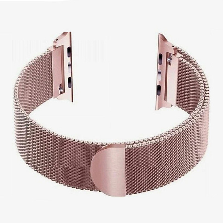 Ремешок на руку для Apple Watch 44/45/46/49 мм, HOCO, WA03, Milanese loop, розовое золото