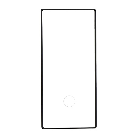 Защитное стекло на Samsung Galaxy S23 Ultra, полный клей, прозрачное с черной рамкой, X-CASE