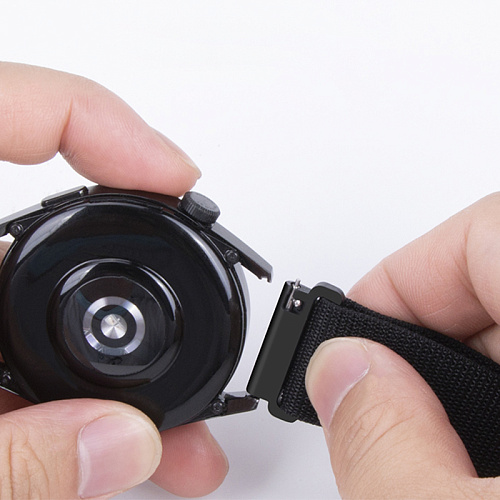 Ремешок на руку универсальный для умных часов 22мм, HOCO, WH05, нейлоновый, черный