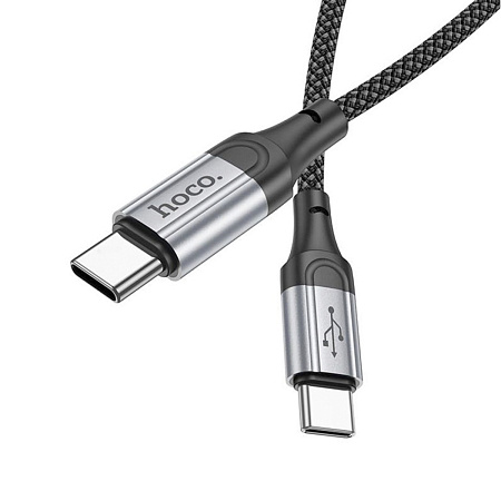 Кабель Type-C на Type-C, HOCO, X102, 1м, 60W, черный
