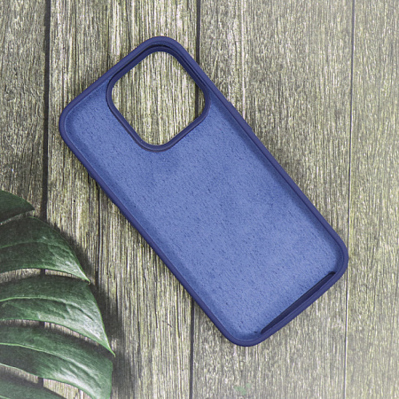 Чехол-накладка для iPhone 15 Pro, Silicon Case, магнитный (MagSafe), без лого, X-CASE, темно-синий