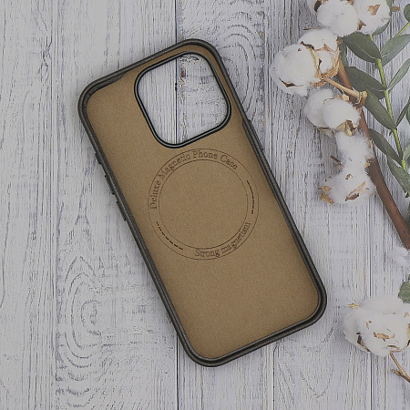 Чехол-накладка для iPhone 16 Pro, камуфляж, магнитный (MagSafe), без лого, X-CASE, бежевый