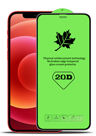 Защитное стекло на iPhone XR/11 (6.1), 20D, черное, X-CASE