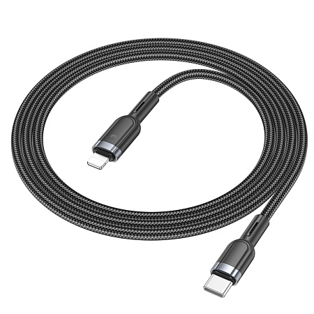 Кабель Lightning to Type-C (PD), HOCO, U117, 1.2м, черный