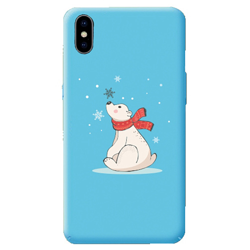 Чехол силиконовый для iPhone X/XS, HOCO, с дизайном мишка