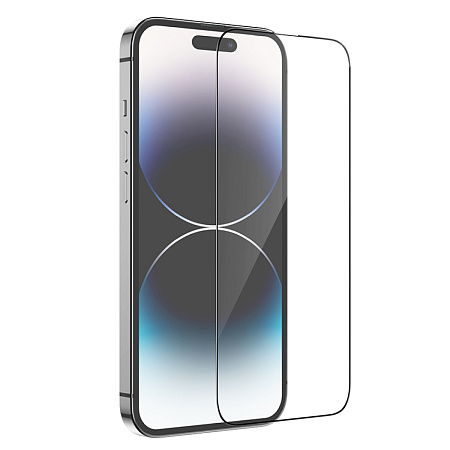 Защитное стекло для iPhone 14 Pro Max, G9, HOCO, Full screen HD tempered glass, черное