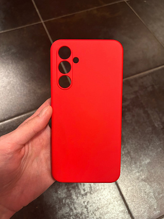 Чехол силиконовый для Samsung Galaxy A54 (5G), good quality, с защитой камеры, X-CASE, красный