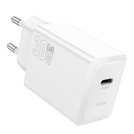 Сетевое зарядное устройство, 1 PD 30W  (N70), HOCO, цвет белый