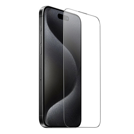 Защитное стекло для iPhone 16 Pro, A34, HOCO, 9D large arc dustproof glass, черное