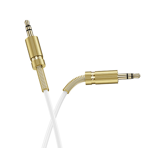 AUX Audio кабель 3,5 мм, UPA31, HOCO, витой, белый