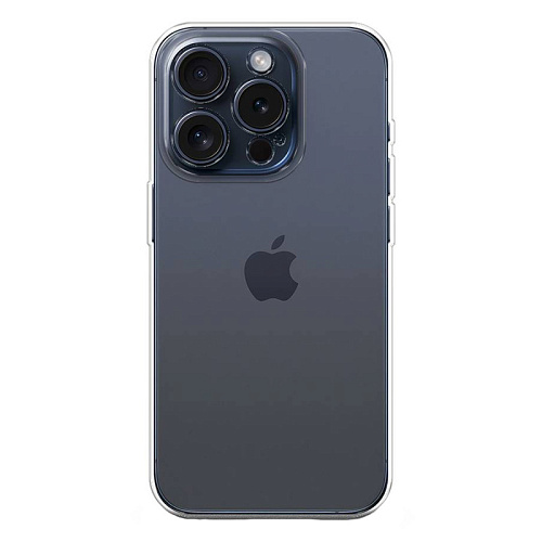 Чехол силиконовый для iPhone 15 Pro (6.1), X-CASE, прозрачный