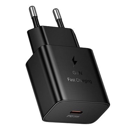 Сетевое зарядное устройство, 1 PD 25W (N76), HOCO, цвет черный