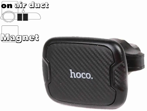 Держатель автомобильный на решетку магнитный, CA65, HOCO, черный