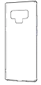 Чехол силиконовый для Samsung N960, Galaxy Note 9, X-CASE, прозрачный
