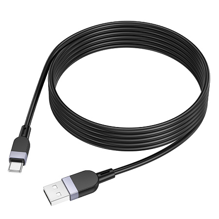 Usb кабель Type-C, HOCO, X109, силиконовый, 2м, черный