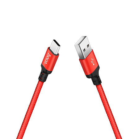 USB Кабель Type-C, HOCO, X14, красный