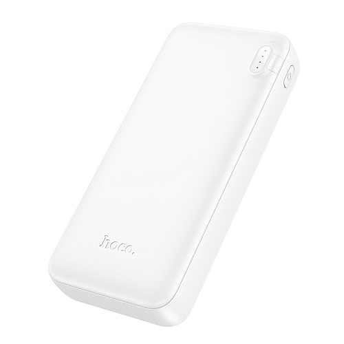 Универсальный Доп. Аккумулятор 20000mAh, J128A, HOCO, выход: 2 USB (5V/2A), белый