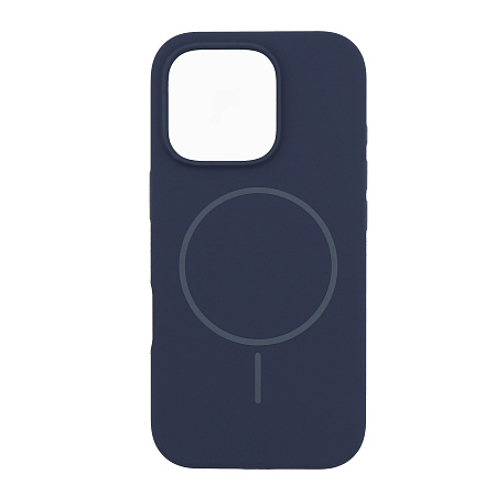 Чехол-накладка для iPhone 16 Pro Max, Silicon Case, магнитный (MagSafe), без лого, X-CASE, синий