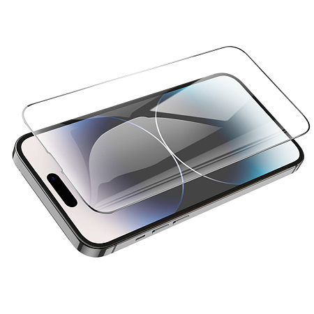 Защитное стекло для iPhone 14 Pro Max, G14, HOCO, Guardian shield series full-screen HD tempered glass, черное