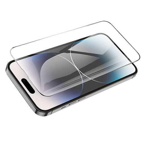 Защитное стекло для iPhone 14 Pro Max, G14, HOCO, Guardian shield series full-screen HD tempered glass, черное